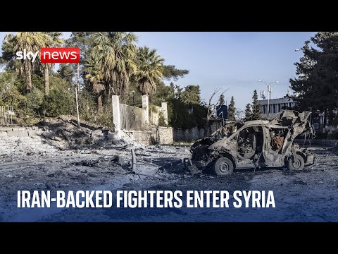 Iran-backed fighters enter Syria as Russian and Syrian forces strike rebel positions