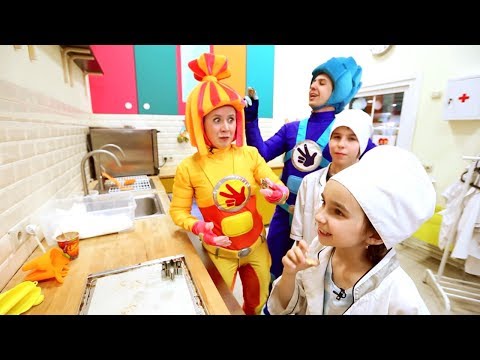 ФИКСИКИ - Пекарня - Готовим Печенье - Фиксики в Кидбурге Город Профессий Поиграйка