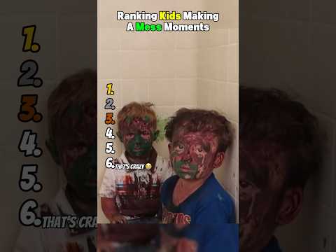 トレンド創作の動画サムネイル - Ranking Kids Making A Mess Moments 😂