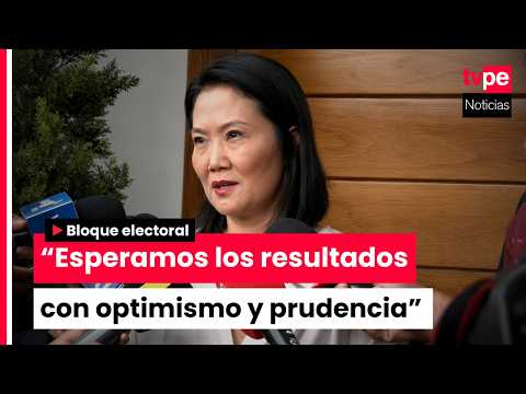 Keiko Fujimori: "Esperamos los resultados oficiales con optimismo y mucha prudencia"