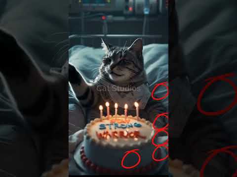 #happybirthday #funny #kitten #animalintelligence #kucing #cute #cat #cake #aicats #shorts #short #o