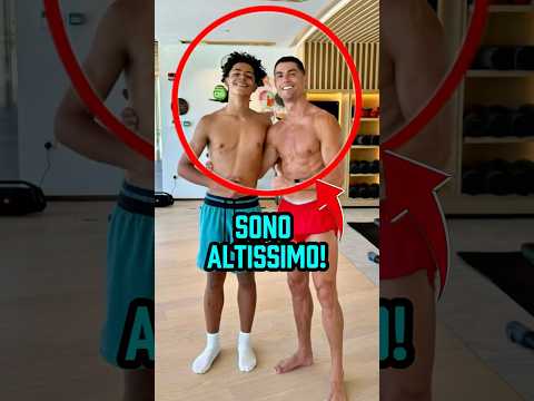 Ronaldo junior non diventerà mai un calciatore professionista per colpa della sua altezza 😱