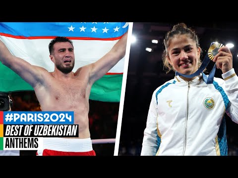 🇺🇿 The best of Uzbekistan at Paris 2024 | Anthems