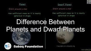 Difference Between Planets and Dwarf Planets