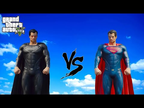 Black Superman vs Superman | Ultimate GTA 5 Mods Battle