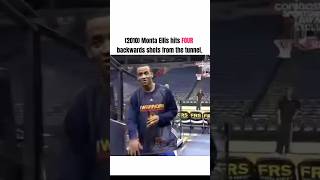(2010) Monta Ellis hits FOUR backwards shots from the tunnel