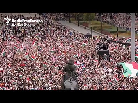 YouTube video thumbnail: Thousands Protest in Hungary as Orban Faces Growing Opposition to Pro-Russia Policy