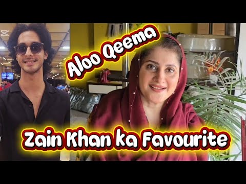  Zain Khan Ka Favourite Aloo Qeema | janrambo  | sahibarambo | food | 