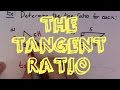 Exploring the Tangent Ratio in Trigonometry