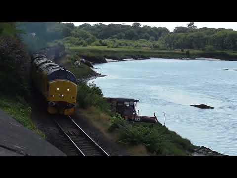 6C55 Aberystwyth Chirk Loaded Logs Dovey Junction 15/07/2022 | I Like Transport