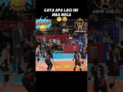 Kocak😂 lagi tegang Mega malah becanda #volleyball #megawatihangestri #redsparks #funnymoments