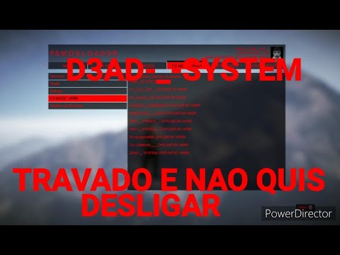 GTA V ONLINE TRETA DE HACKER COM ❌D3AD-__-SYSTEM❌ FOI TRAVADO E NAO QUIS DESLIGAR VIDEO GAME