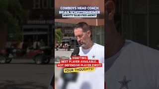 #COWBOYS DRAFTING #BEST PLAYER AVAILABLE? ✭ HC SAYS FREE AGENTS MADE IT POSSIBLE 🤔 Thoughts?👀 #NFL