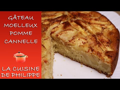 Gâteau  moelleux pomme cannelle