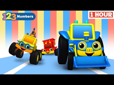 Counting with Cars | Learn Numbers | Educational Video for Kids |  123 Race | First University