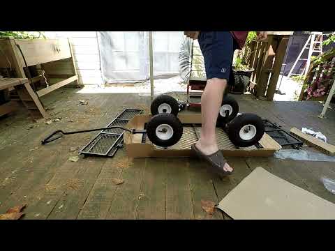 Assembling a #Garvee Heavy Duty Outdoor Utility Cart