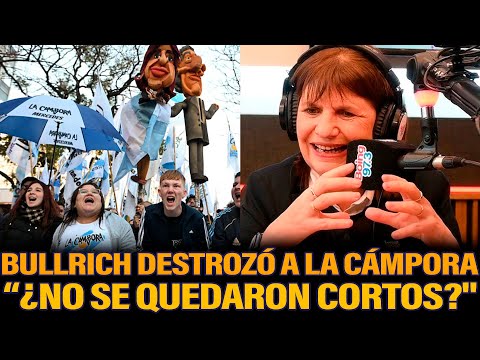 BULLRICH DESTROZÓ A LA CÁMPORA TRAS LA MARCHA POR CRISTINA