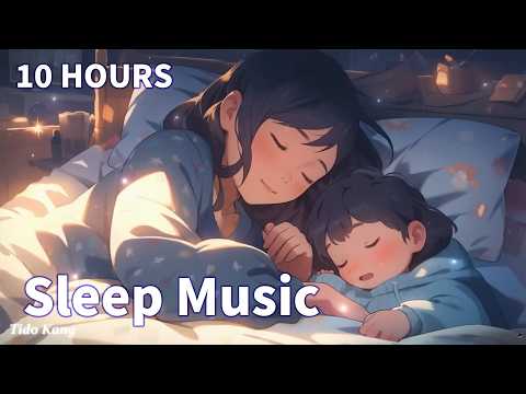 10 Hours Relaxing Sleep Music🎵 Deep Sleeping Music, Rain Sound, Meditation Music "Warming"