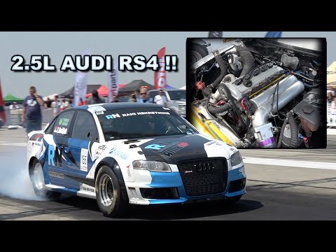 THE WORLD'S QUICKEST AUDI RS4 HAS A 1118HP 2.5L ENGINE !!