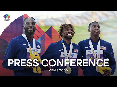 Men's 200m final press conference | World Athletics Championships Oregon 22