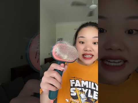 Lược chải lông có nút bấm xịn khác gì so với loại thường - Mèo check