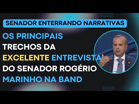 RESUMÃO! Os principais trechos da excelente entrevista do Senador Rogério Marinho na Band