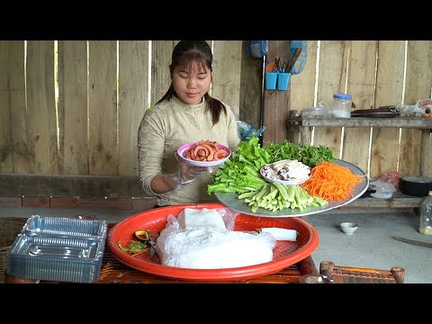 Repair barns and make pho rolls to sell