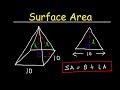 Surface Area of Square Pyramids