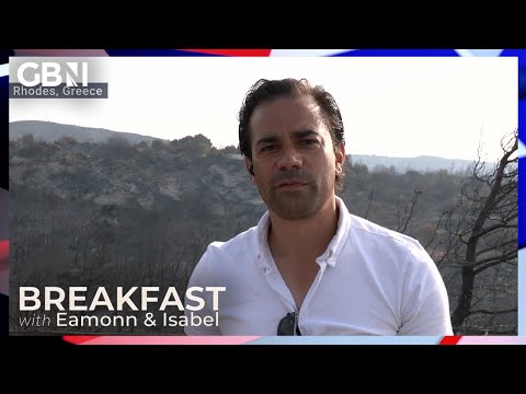 Wildfires are still being quelled in the south of Rhodes | GB News' Paul Hawkins reports