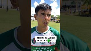 Palabras de William BARILLAS el anotador del gol de Sayaxche 🤩 #futbol