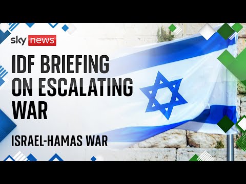 Watch live: Israeli Defence Forces holds a news briefing on the ongoing conflict