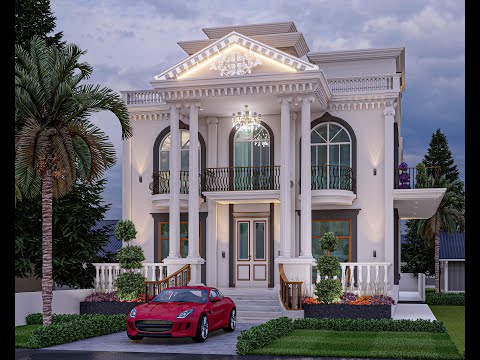 3D CLASSICAL HOUSE DESIGN | 41X100 HOUSE DESIGN | AAPKA SAPNA HUMARA VISION | @creativearchitects
