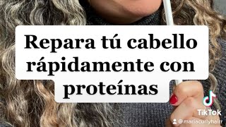 Repara tus rizos rápidamente con proteínas. Yo te enseño cómo 🤓