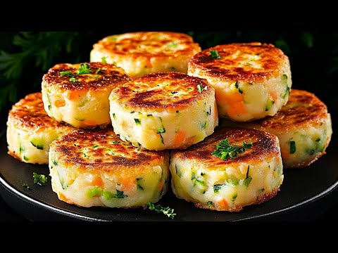 Mischen Sie einfach 2 Eier, Kartoffeln und Zucchini! Dieses Gericht wird jeden sofort beeindrucken!