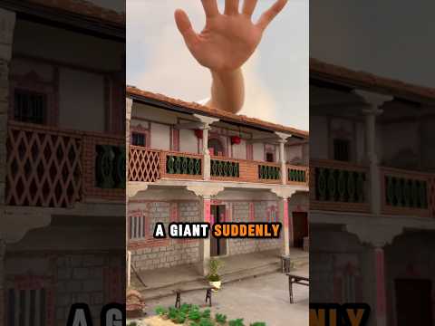 A giant suddenly appeared in a village in China