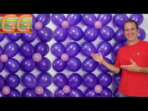 como hacer una pared de globos - decoracion con globos - decoracion de cumpleaños