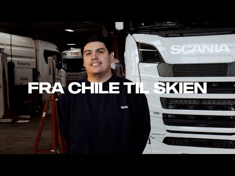 Felipe, Scania mekaniker fra Chile kom til Skien