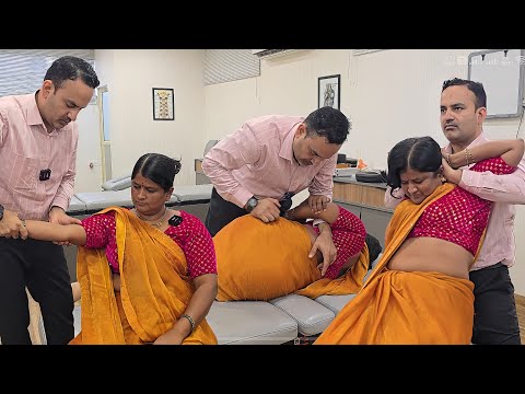 Chiropractic Treatment for Sciatica pain Back Pain Shoulder pain In India by Dr.mushtaque 🇮🇳 #asmr