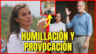 HUMILLACIÓN y PROVOCACIÓN de Letizia Ortiz a Felipe en Zamora por los INCENDIOS