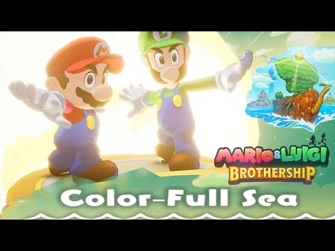 Mario & Luigi Brothership - 100% Walkthrough Part 02 - Color Full Sea