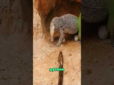 Unbelievable! A Python Attacks a Giant Monitor Lizard—What Happens Next?#animals #wildlife #foryou