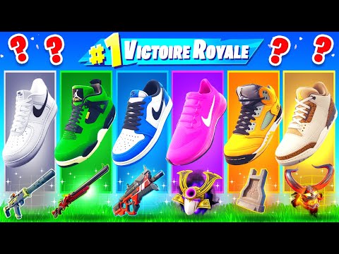 CHAUSSURE ALÉATOIRE CHALLENGE ! Défi FORTNITE Battle Royale