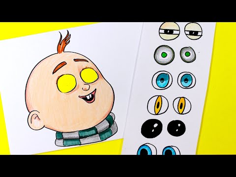 Drawing and Coloring Despicable me 4 - 2024 -Transformations ⭐How to Draw  Baby Gru Júnior