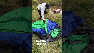 Barraca automática mais barata para camping. #camping #acampamento #pescaria