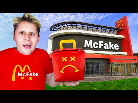 FAKE vs ORIGINAL! Ich teste FAKE FAST FOOD RESTAURANTS😰🍔