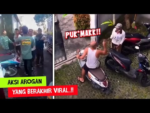 Bule Miskin Sok Keras, Digas Langsung Lembek..!! Deretan Aksi Arogan Yang Berujung Viral