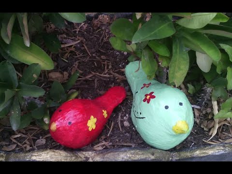 PAJAROS DE CEMENTO PARA SU JARDIN