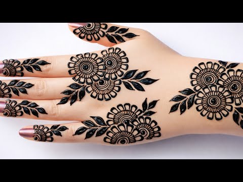 Very beautiful mehndi design for backhand | Easy simple mehndi | Mehndi kadesign | mehndi.