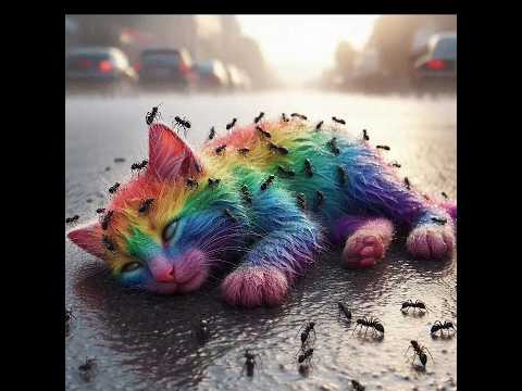 Cute abandoned kitten (part 2) #cat #meow #catlover #shorts #shortvideo #trending #meaow #cute
