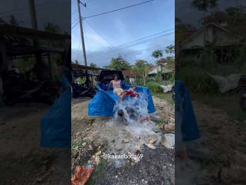 BIKIN AIR TERJUN BUATAN MANG UNI